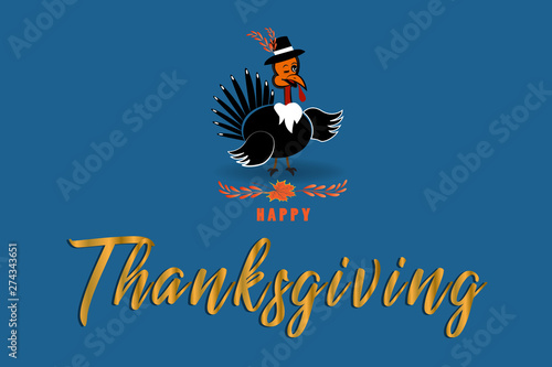 Thanksgiving turkey Cute cartoon