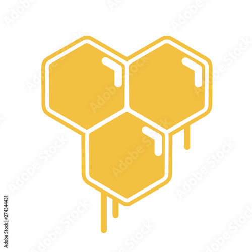 nice honey comb illustration