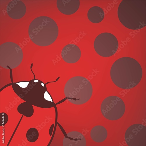 nice illustration of ladybug background