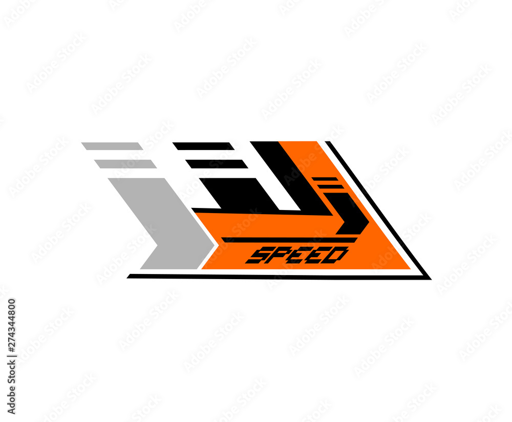 Obraz premium Creative design of speed arrow
