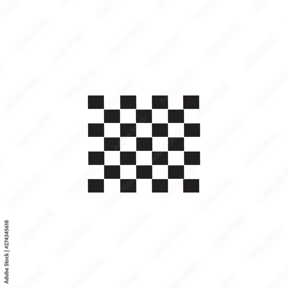 Finish flag banner icon logo design Finish flag banner icon logo design
