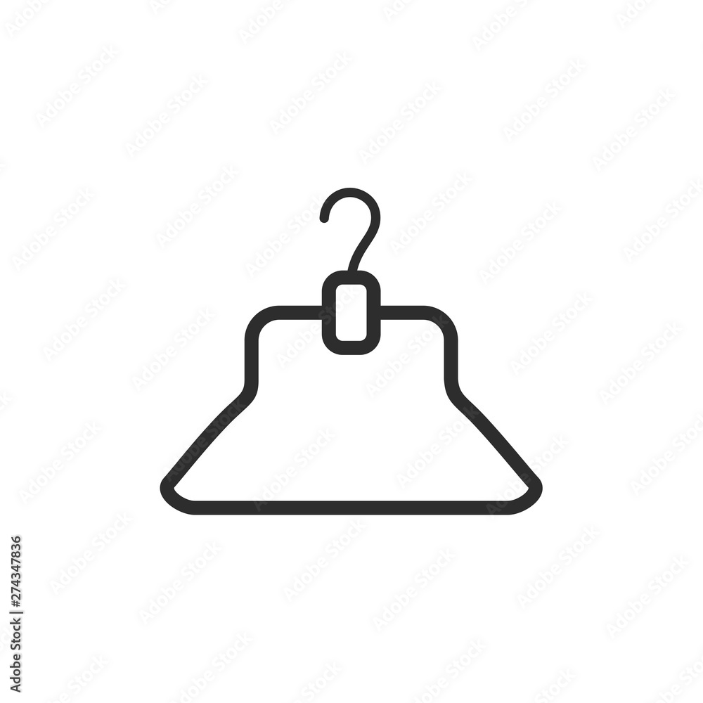 Clothes Hanger icon template black color editable. Clothes Hanger symbol Flat vector sign isolated on white background. Simple logo vector illustration for graphic and web design. Clothes Hanger icon template black color editable. Clothes Hanger symbol Flat vector sign isolated on white background. Simple logo vector illustration for graphic and web design.