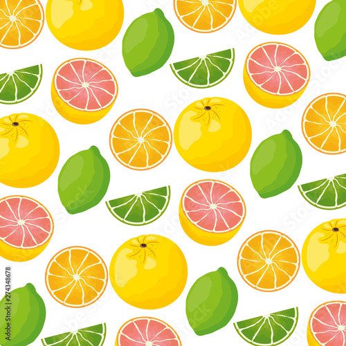 tropical fruits background