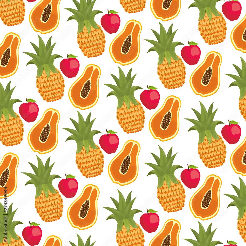 tropical fruits background tropical fruits background