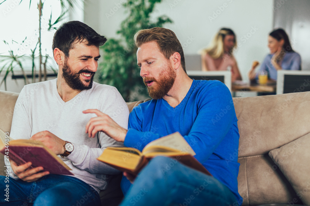 Group of students study at home. Learning and preparing for university exam. Group of students study at home. Learning and preparing for university exam.
