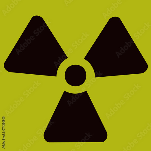 The radiation icon. Radiation symbol.