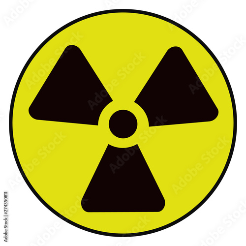 The radiation icon. Radiation symbol.