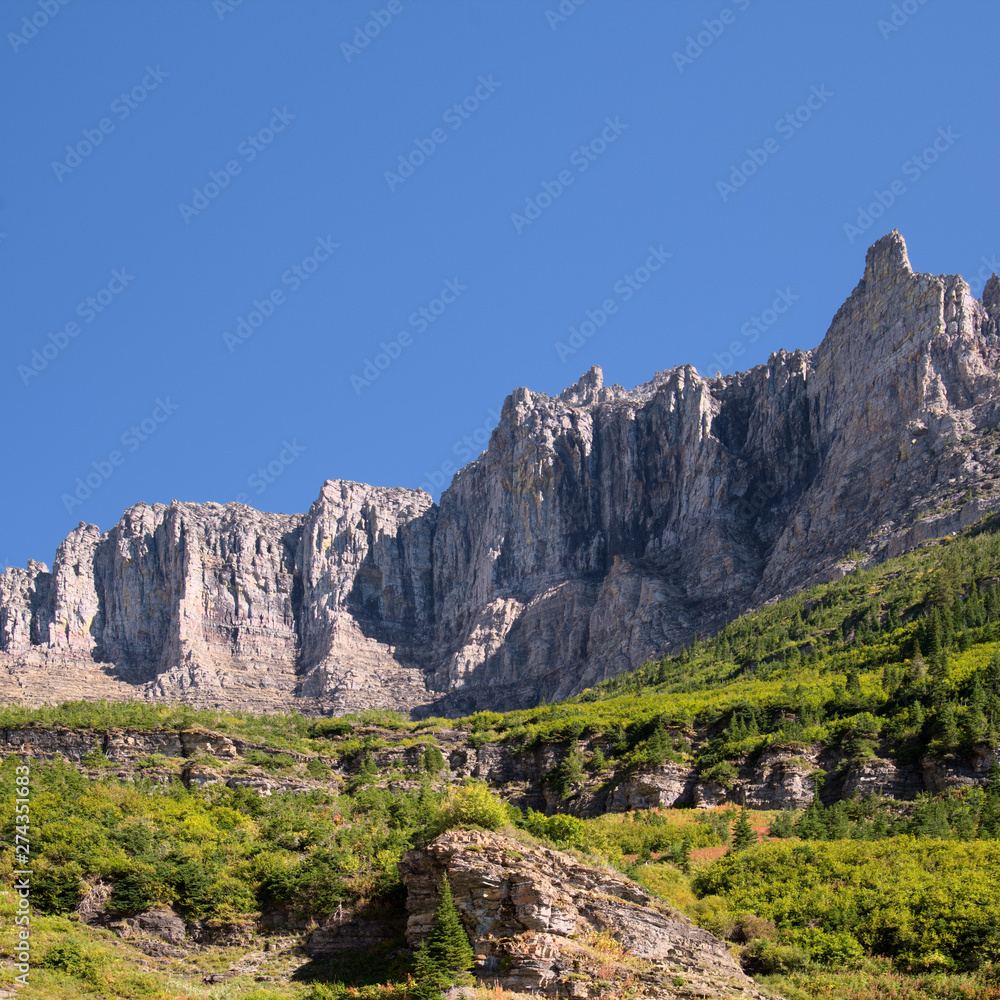 Scenic view of Glacier National Park