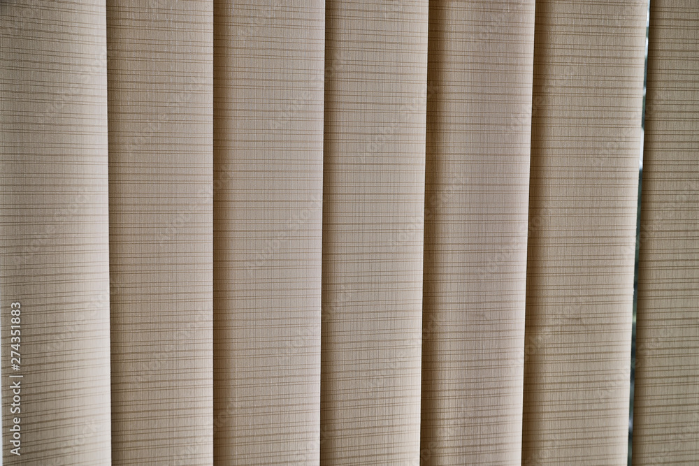 Obraz premium Closeup Roller blinds curtains on the window