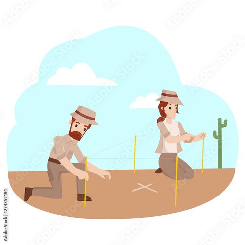 Two smart archaeologist have found the location where the treasure is located