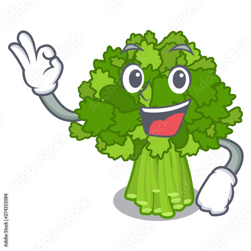 Okay brocoli rabe in the cartoon shape