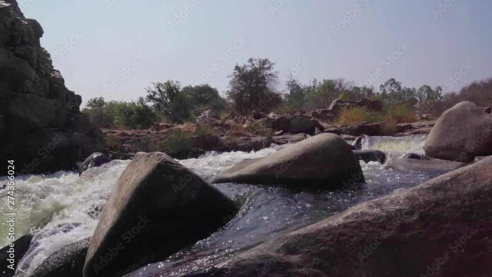 Stormy river in India