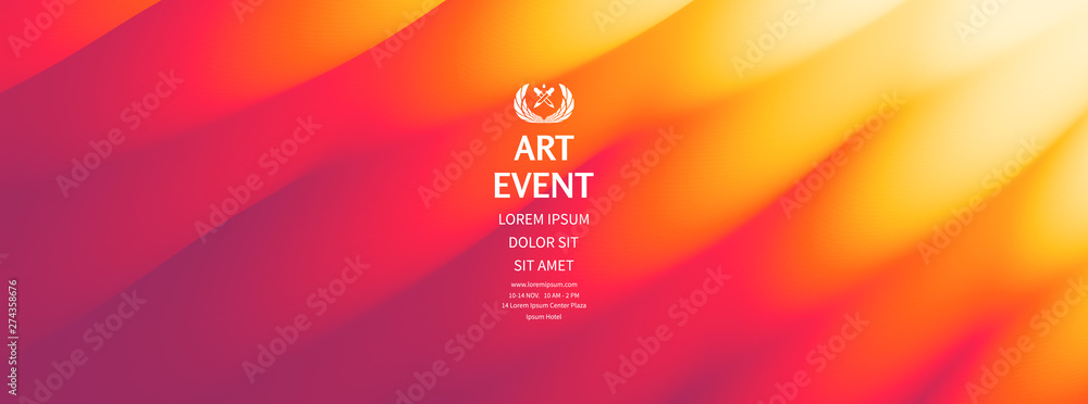 Art event invitation template. Abstract background with dynamic effect. Vector illustration for promotions or presentations. Art event invitation template. Abstract background with dynamic effect. Vector illustration for promotions or presentations.