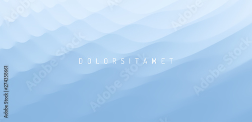 3D wavy background with ripple effect. Vector illustration for design.