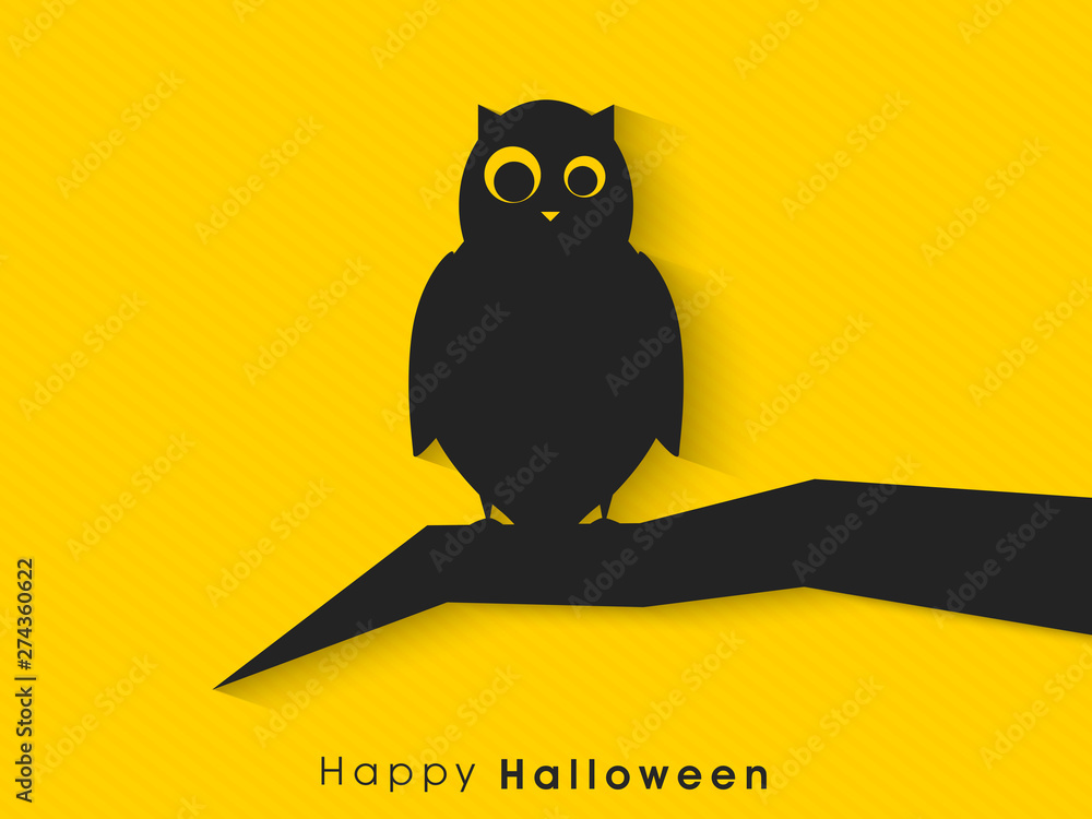 Poster and banner for Halloween party with scary owl. Poster and banner for Halloween party with scary owl.