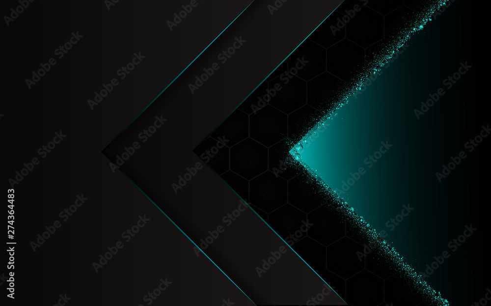Abstract 3d black background a combination arrow blue line carbon and light. Luxury technology concept and modern futuristic shape Abstract 3d black background a combination arrow blue line carbon and light. Luxury technology concept and modern futuristic shape