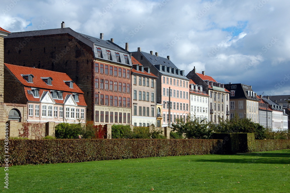Cityscape of Copenhagen, the capital city of Denmark