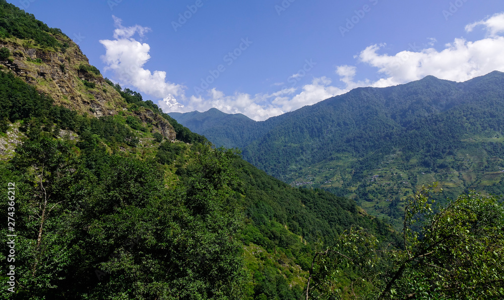 Mountain scenery of Pokhara, Nepal