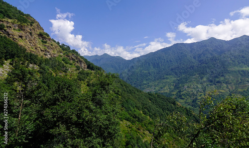 Mountain scenery of Pokhara  Nepal