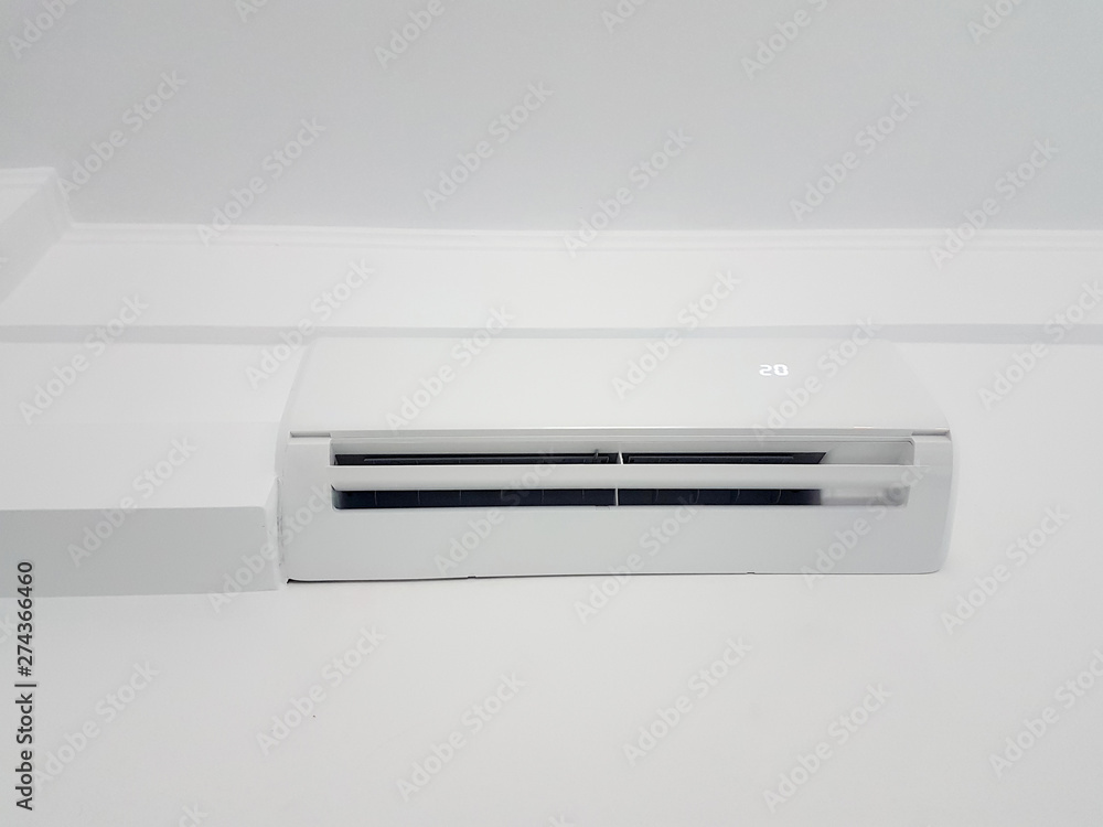 air conditioner inside room in function white in white wall air conditioner inside room in function white in white wall