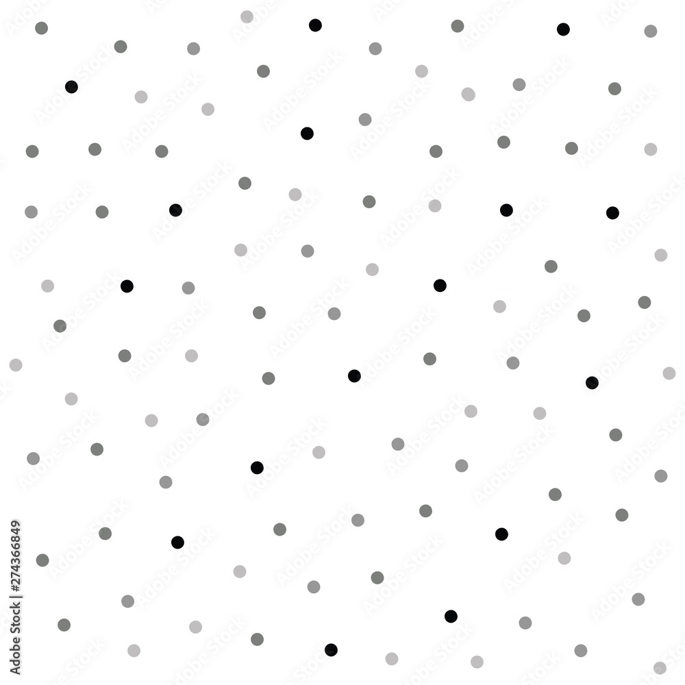 polka dot seamless vector pattern black background. White and black polka dots background. Chaotic elements. Abstract geometric shape texture. Design template for wallpaper,wrapping, textile. polka dot seamless vector pattern black background. White and black polka dots background. Chaotic elements. Abstract geometric shape texture. Design template for wallpaper,wrapping, textile.