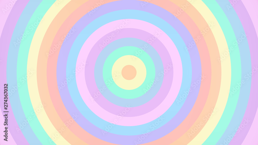 Abstract ray burst rainbow background. Soft gradient pastel Colorful Comic graphic with radial stripe pattern