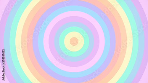 Obraz na płótnie Abstract ray burst rainbow background. Soft gradient pastel Colorful Comic graphic with radial stripe pattern w salonie