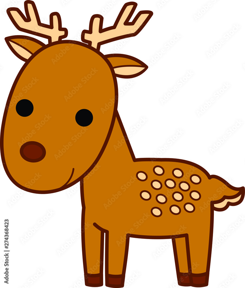 動物のイラスト-鹿 動物のイラスト-鹿