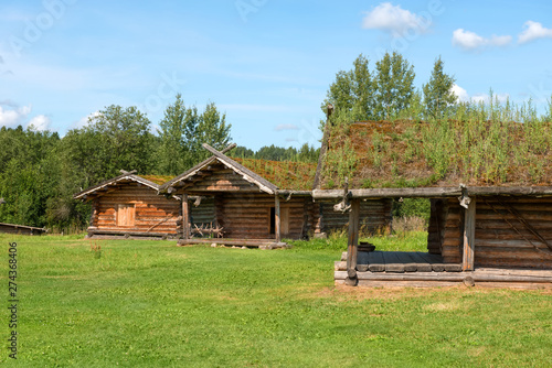 Residential houses of the Slavic village of the tenth century © Konstantin