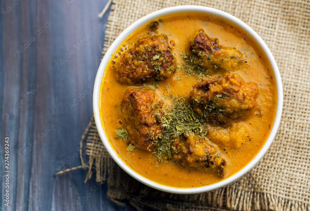 Vegetable kofta curry, indian food Vegetable kofta curry, indian food