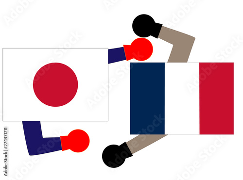 国と国との外交の状態を表している。