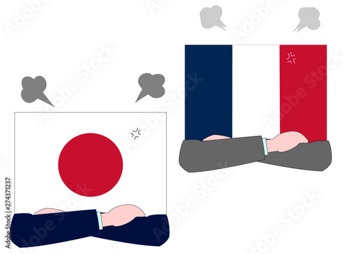国と国との外交の状態を表している。