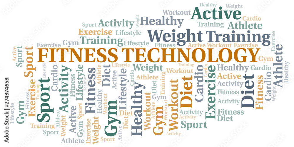 Fitness Technology word cloud. Wordcloud made with text only. Fitness Technology word cloud. Wordcloud made with text only.