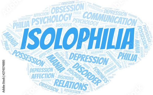 Isolophilia word cloud. Type of Philia.
