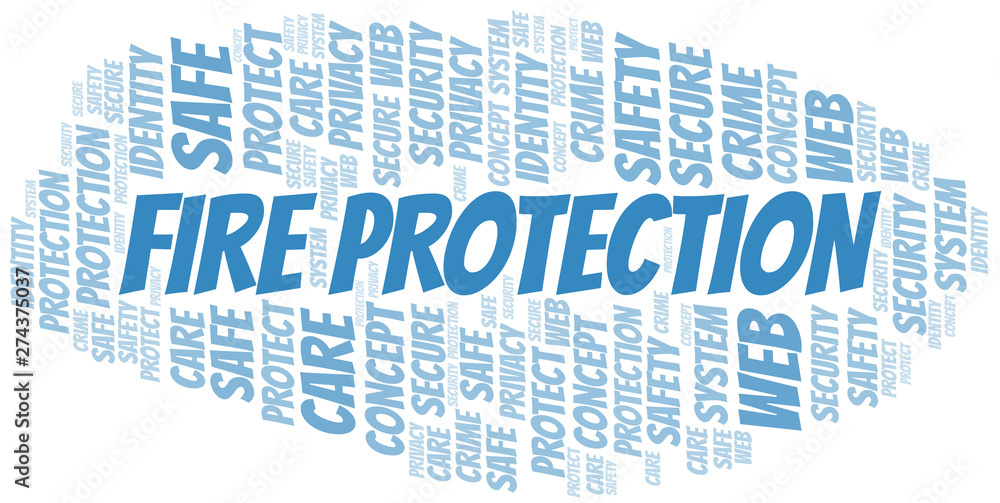 Fire Protection word cloud. Wordcloud made with text only. Fire Protection word cloud. Wordcloud made with text only.