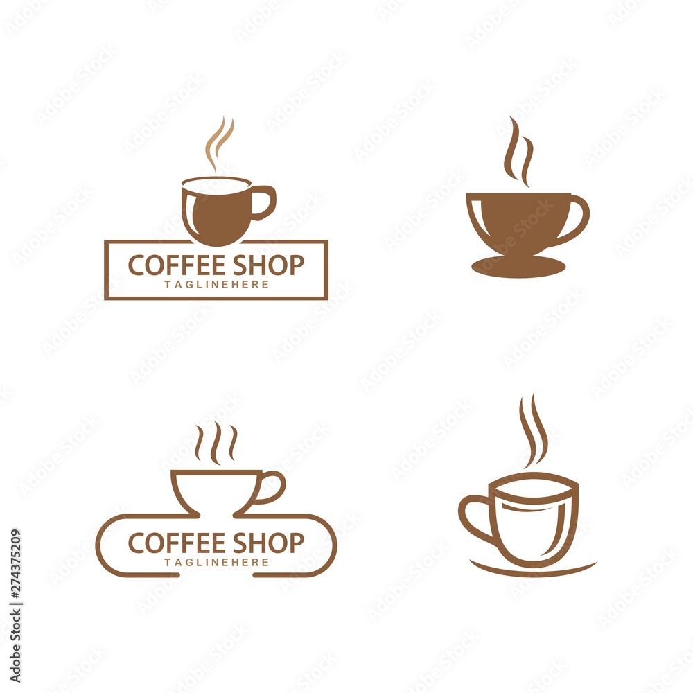 Obraz premium Coffee cup Logo