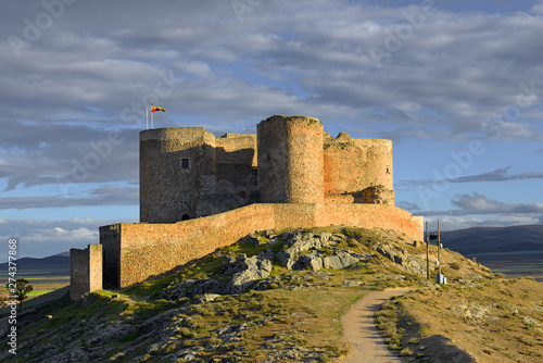 Castle at Consuegra, Toledo region, Castilla La Mancha, Spain. Route of Don Quixote