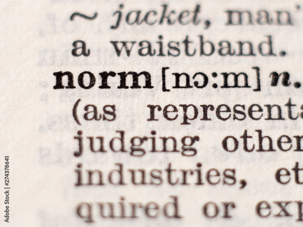 Dictionary definition of word norm, selective focus. Dictionary definition of word norm, selective focus.