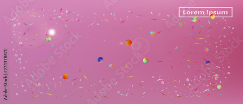 Signs abstract ultra wide space background 