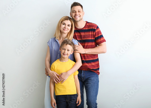 Happy couple with little ad...