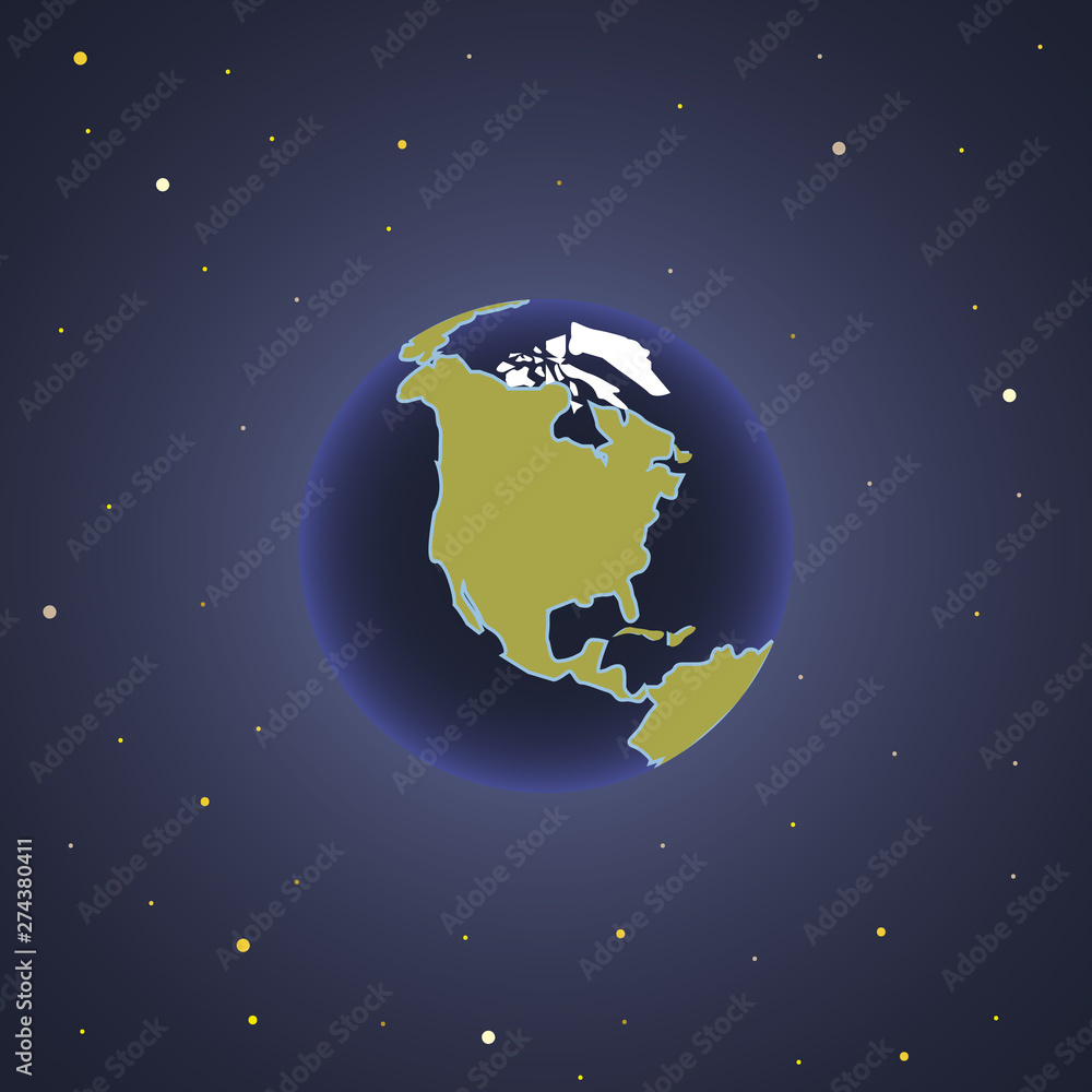 Planet Earth space view Planet Earth space view