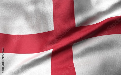3D Illustration of England Flag
