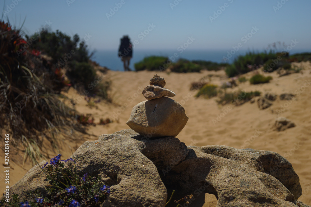 walking a pilgrim´s path in vila nova de milfontes, portugal