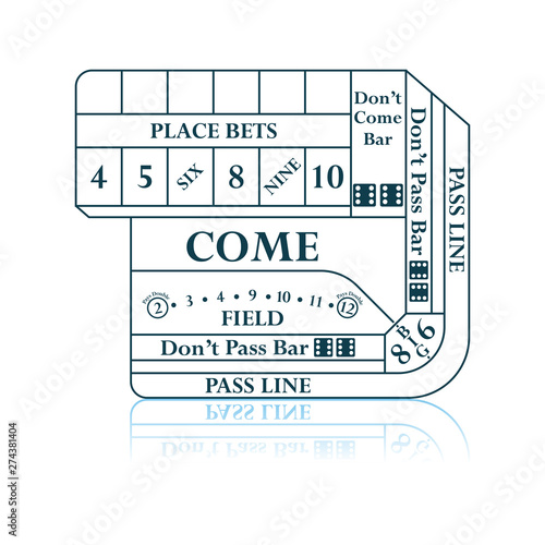 Craps Table Icon