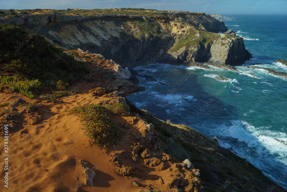 walking a pilgrim´s path in vila nova de milfontes, portugal