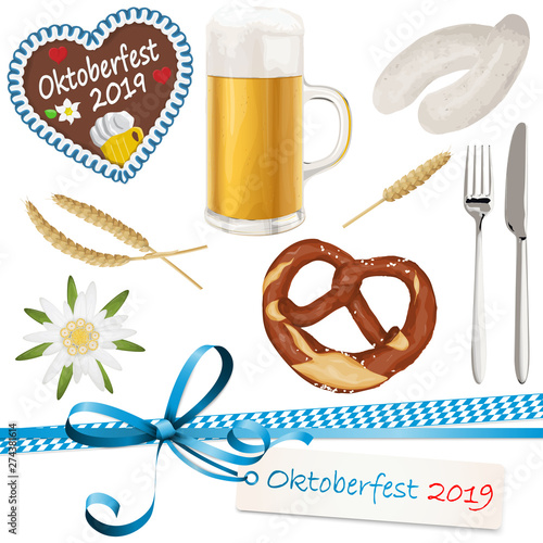 collection Oktoberfest objects 2019