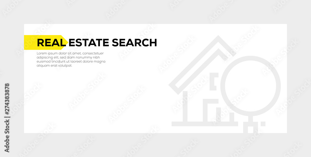 REAL ESTATE SEARCH BANNER CONCEPT REAL ESTATE SEARCH BANNER CONCEPT