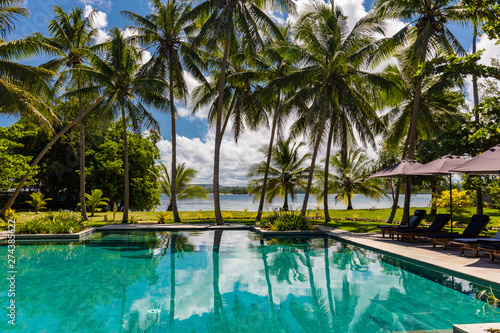 Tropical resort life in Vanuatu  near Port File  Efate Island