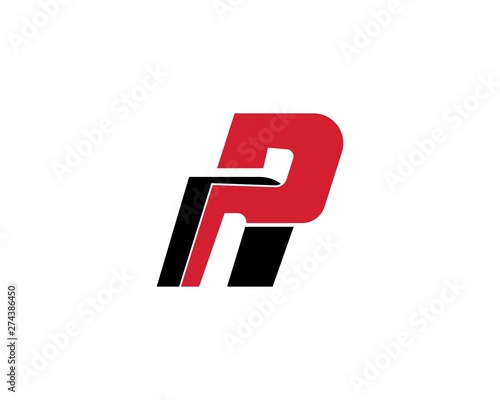 Initial text Np, Creative for business template icon