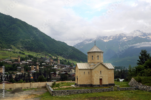 Wallpaper Mural Monastery of St. Hilarion in the village of Mestia in the region of Verhnia Svaneti, Georgia. Torontodigital.ca